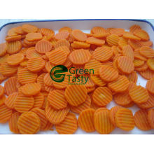 Vegetales IQF congelado de zanahorias de la arruga